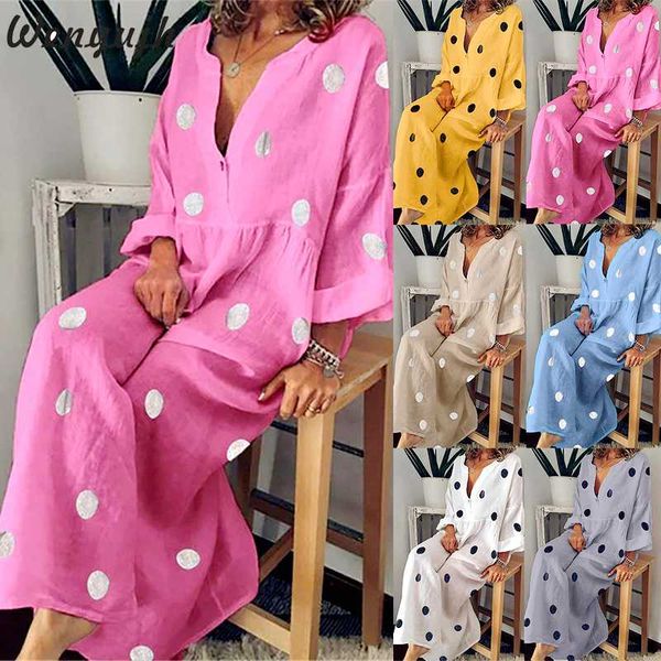 2020 женщины полька dot summer casual сыпучие длинным рукавом богемское maxi платье sexy v шеи boho пляж платья женский плюс размер, Black;gray
2020 женщины полька dot summer casual сыпучие длинным рукавом богемское maxi платье sexy v шеи boho пляж платья женский плюс размер, Black;gray