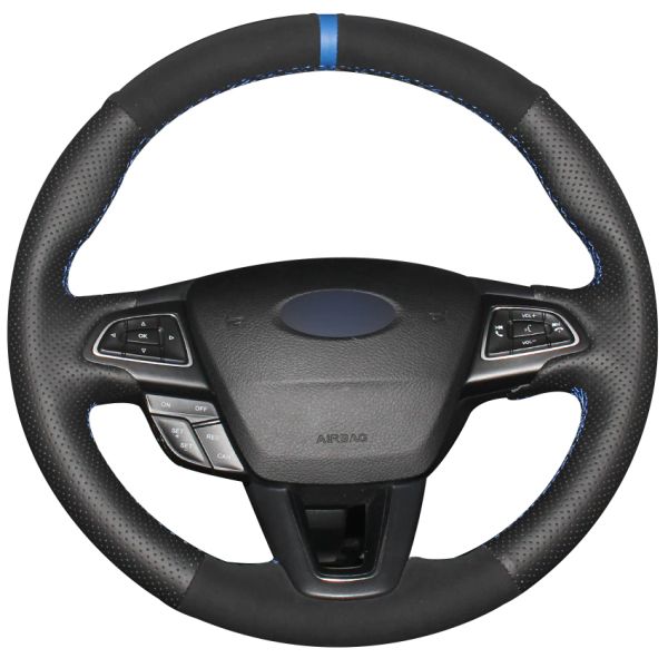 black natural leather black suede blue marker steering wheel cover for ford focus 3 2015-2018 kuga 2016-2018 escape 2016-2018
black natural leather black suede blue marker steering wheel cover for ford focus 3 2015-2018 kuga 2016-2018 escape 2016-2018