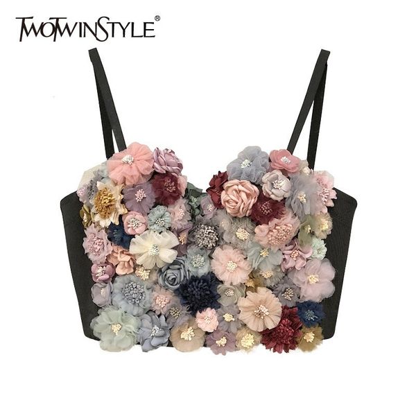 twotwinstyle flower patchwork women vest sleeveless hit colors strapless crop female casual summer 2019 fashion new, White
twotwinstyle flower patchwork women vest sleeveless hit colors strapless crop female casual summer 2019 fashion new, White