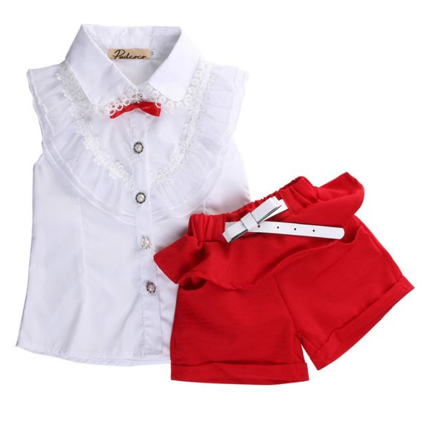 focusnorm 2017 fancy baby girls princess lace floral bownot sleeveless shirt+short pants outfits set twinset, White
focusnorm 2017 fancy baby girls princess lace floral bownot sleeveless shirt+short pants outfits set twinset, White