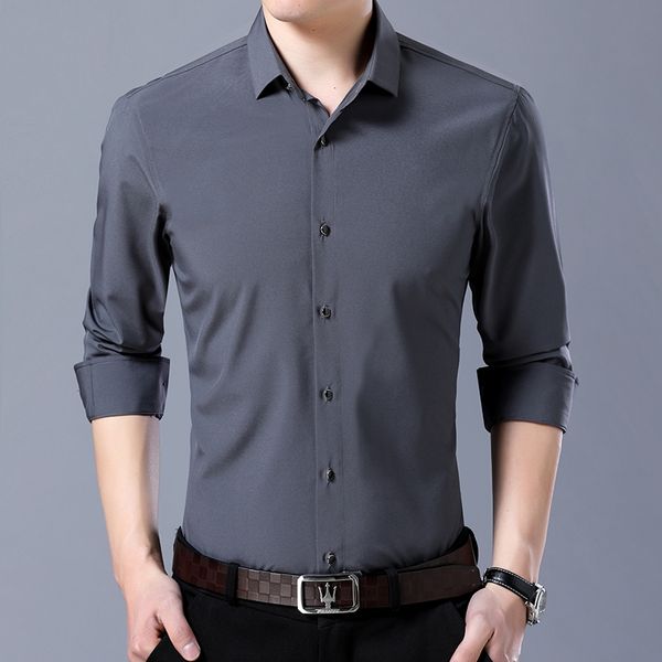 9 colors dress shirts 2019 new business casual men long sleeves shirt fashion men brand solid color slim shirt, White;black
9 colors dress shirts 2019 new business casual men long sleeves shirt fashion men brand solid color slim shirt, White;black