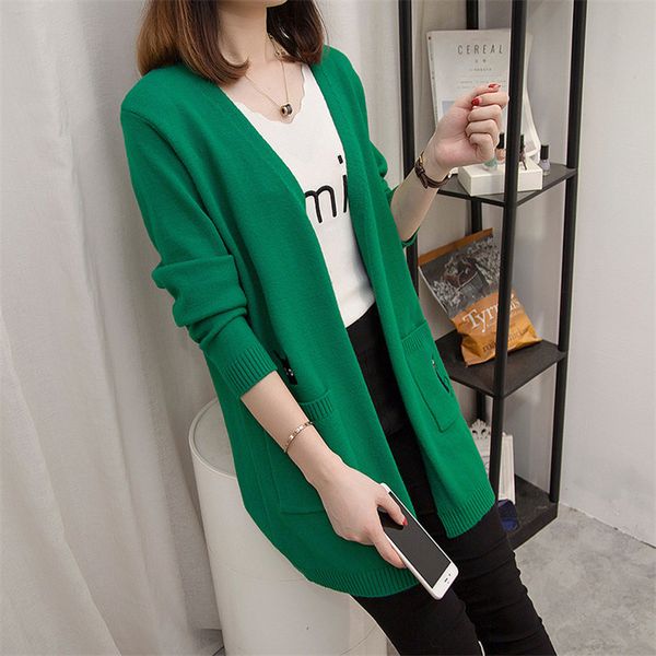 women sweater coat 2019 autumn new loose wild knitted jacket embroidery medium long sweater female knitted cardigan coat xin137, White
women sweater coat 2019 autumn new loose wild knitted jacket embroidery medium long sweater female knitted cardigan coat xin137, White