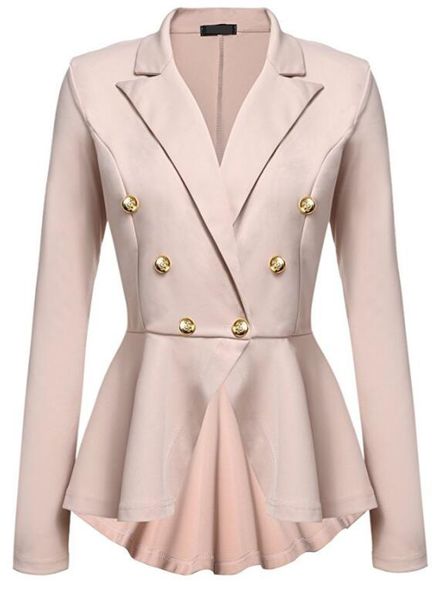 women blazer 90s solid fashion harajuku clothing double breasted womens jackets and coats pink 2020, White;black
women blazer 90s solid fashion harajuku clothing double breasted womens jackets and coats pink 2020, White;black