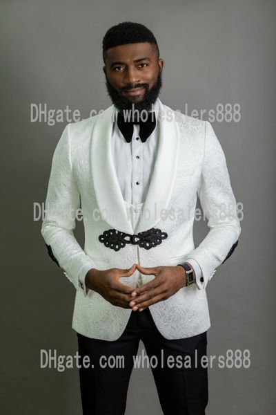 men suits white pattern and black groom tuxedos shawl satin lapel groomsmen wedding man 3 pieces ( jacket+pants+vest+tie ) l447, Black;gray
men suits white pattern and black groom tuxedos shawl satin lapel groomsmen wedding man 3 pieces ( jacket+pants+vest+tie ) l447, Black;gray
