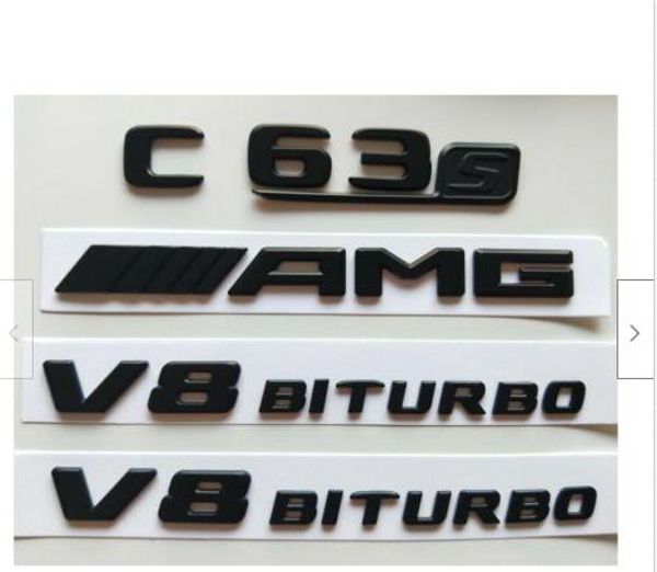 

Все Matt Black C63s AMG V8 BITURBO Эмблемы Эмблемы для Mercedes Benz W205 C205