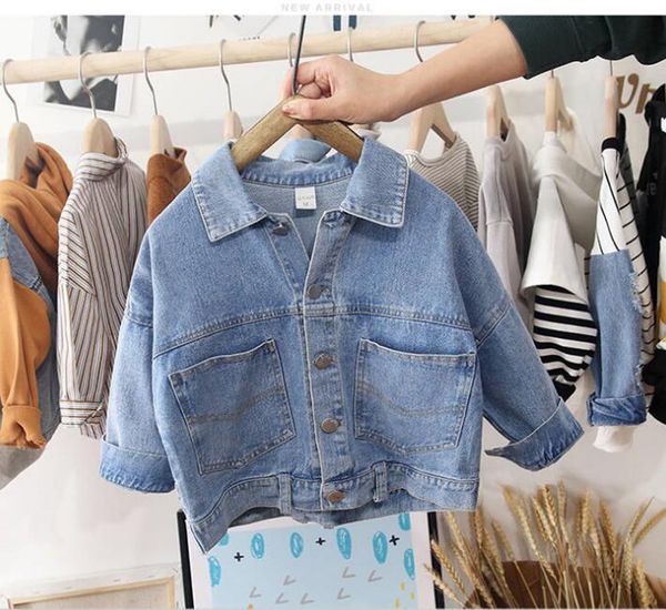 2019 autumn jacket korean version of the leisure casual wild shirt tide children's denim clothing children's jacket, Blue;gray
2019 autumn jacket korean version of the leisure casual wild shirt tide children's denim clothing children's jacket, Blue;gray