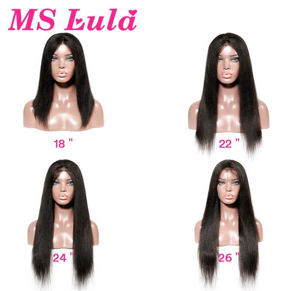 ms lula 13x4 kinky straight lace front wigs for black women with baby hair brazilian remy yaki human hair wigs natural color150%, Black;brown
ms lula 13x4 kinky straight lace front wigs for black women with baby hair brazilian remy yaki human hair wigs natural color150%, Black;brown