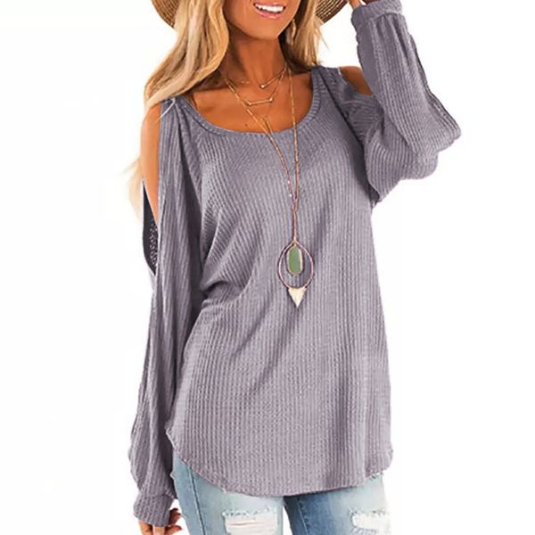 ladies waffle soft round neck cold shoulder lantern sleeve solid women elegant loose autumn jumper casual knitted, White;black
ladies waffle soft round neck cold shoulder lantern sleeve solid women elegant loose autumn jumper casual knitted, White;black