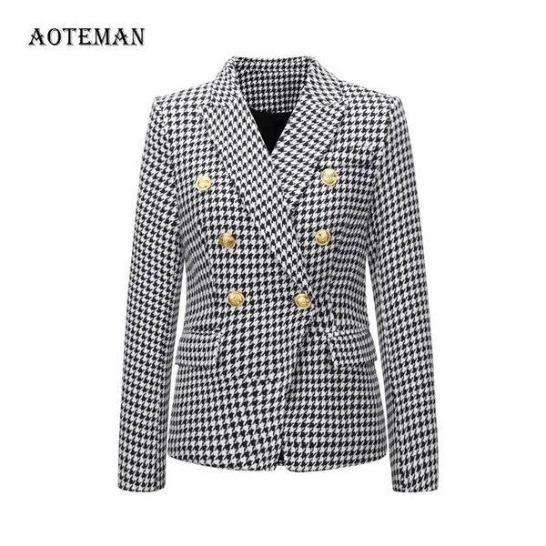 spring autumn women blazer 2020 casual elegant houndstooth long sleeve blazer coats female vintage v neck office jackets blazers, White;black
spring autumn women blazer 2020 casual elegant houndstooth long sleeve blazer coats female vintage v neck office jackets blazers, White;black