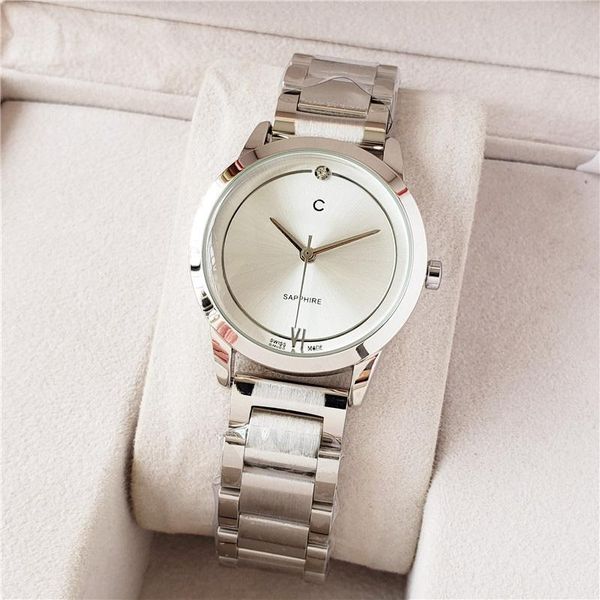 fashion brand beautiful watches women's girls crystal style steel metal band quartz wrist watch cha11, Slivery;brown
fashion brand beautiful watches women's girls crystal style steel metal band quartz wrist watch cha11, Slivery;brown