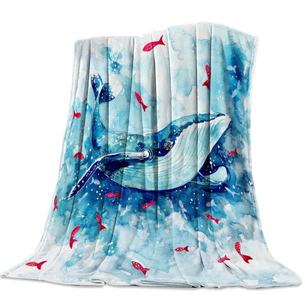 blue whale red fish watercolor throw blanket bedspread soft fleece blanket air/sofa/bedding winter bedsheet
blue whale red fish watercolor throw blanket bedspread soft fleece blanket air/sofa/bedding winter bedsheet