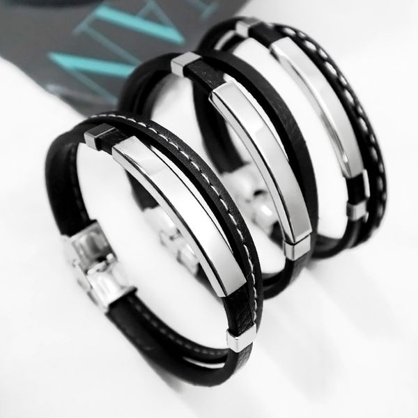 aiovlo men's silver black stainless steel silicone rubber bracelets mens bangle wristbands black pulsera male jewelry gift
aiovlo men's silver black stainless steel silicone rubber bracelets mens bangle wristbands black pulsera male jewelry gift