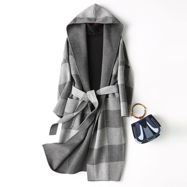 women's wool & blends 4040 spring autumn coat female sided long winter jacket women england style plaid coats hooded 37349 wyq3374, Black
women's wool & blends 4040 spring autumn coat female sided long winter jacket women england style plaid coats hooded 37349 wyq3374, Black