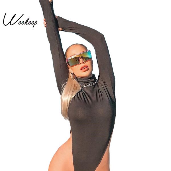 weekeep turtleneck long sleeve bodysuit women solid casual high waist rompers womens jumpsuits bodycon bodysuits, Black;white
weekeep turtleneck long sleeve bodysuit women solid casual high waist rompers womens jumpsuits bodycon bodysuits, Black;white