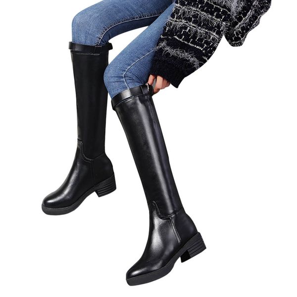 sagace women's black boots casual fashion round toe belt straight high heels square thick with high boots new listing 2019
sagace women's black boots casual fashion round toe belt straight high heels square thick with high boots new listing 2019