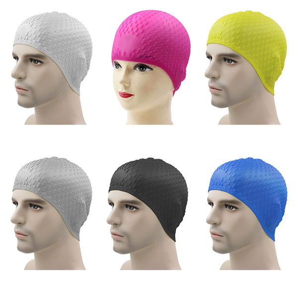 elastic silicone waterproof swimming caps for head circumference 40-65cm protect ears long hair sports swim pool hat 1pc
elastic silicone waterproof swimming caps for head circumference 40-65cm protect ears long hair sports swim pool hat 1pc