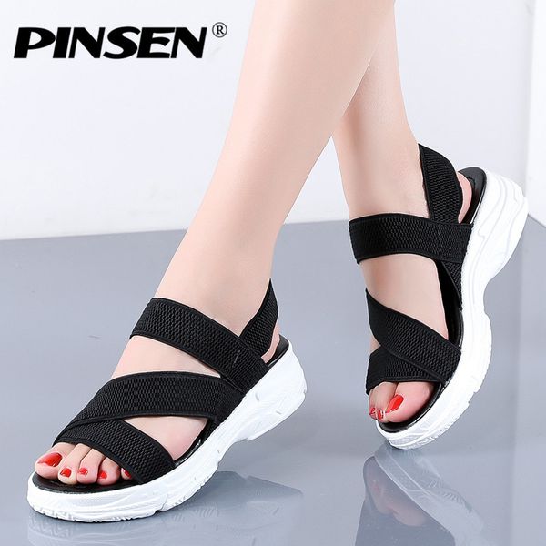 pinsen women sandals 2020 summer female shoes woman wedge comfortable sandals ladies slip-on flat sandals women sandalias mujer y200702, Black
pinsen women sandals 2020 summer female shoes woman wedge comfortable sandals ladies slip-on flat sandals women sandalias mujer y200702, Black
