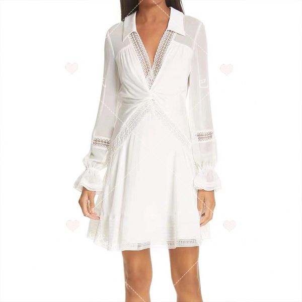 white lace long sleeve chiffon short dress with short waistband and simple elegant famous shirt skirt a50 gunn, Black;gray
white lace long sleeve chiffon short dress with short waistband and simple elegant famous shirt skirt a50 gunn, Black;gray