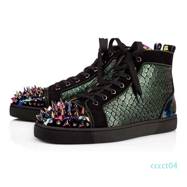 2020 new mens red bottoms designer shoes spike suede leather men women flat fashion luxury casual party lovers sneakers 36-47 with box, Black
2020 new mens red bottoms designer shoes spike suede leather men women flat fashion luxury casual party lovers sneakers 36-47 with box, Black