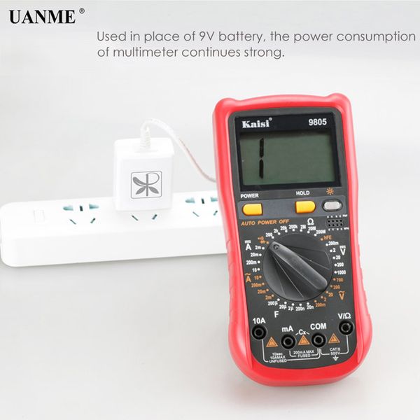 uanme multimeter 9v power cord supply substitute multi-meter power capacitance line maintenance tool test wire
uanme multimeter 9v power cord supply substitute multi-meter power capacitance line maintenance tool test wire