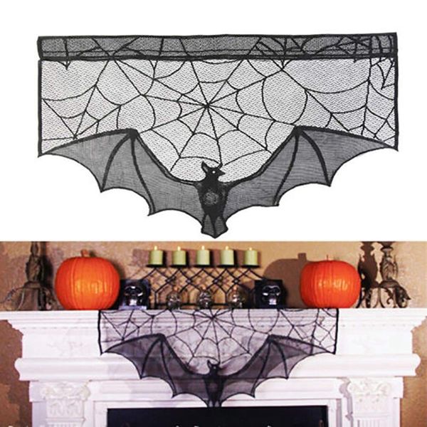 botique-halloween decoration lace cobweb bats fireplace valances covers black spiderweb fireplace mantle scarf cover tableclot
botique-halloween decoration lace cobweb bats fireplace valances covers black spiderweb fireplace mantle scarf cover tableclot