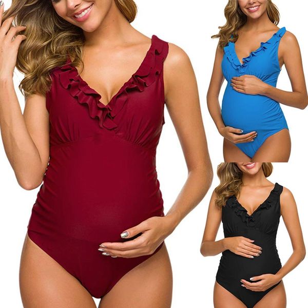 pregnant woman swimsuit maternity solid backless bikinis falbala ruffle beachwear new summer women one-piece swimming suit, White
pregnant woman swimsuit maternity solid backless bikinis falbala ruffle beachwear new summer women one-piece swimming suit, White