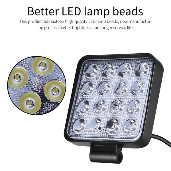 1pcs 27w led car lights square shape cool white led work lights spot beam 16 leds offboard boat car 12-24v wholesale
1pcs 27w led car lights square shape cool white led work lights spot beam 16 leds offboard boat car 12-24v wholesale