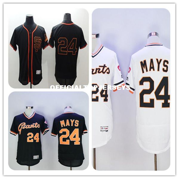 2019 men's #24 willie mays home alternate flexbase stitched white black retro jerseys 01, Black;blue
2019 men's #24 willie mays home alternate flexbase stitched white black retro jerseys 01, Black;blue