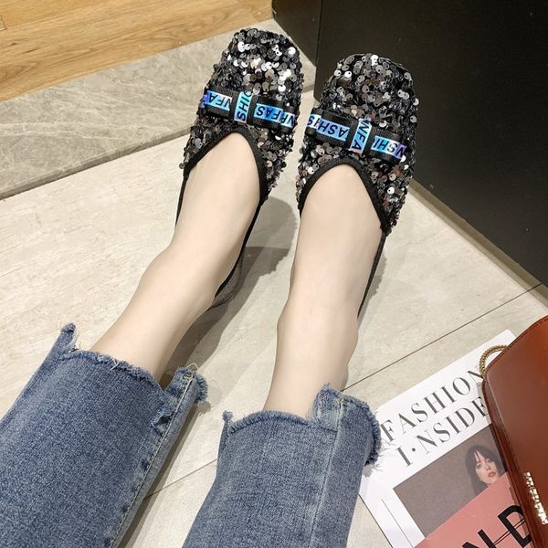 bling women shoes pointed toe sequin bow flat heel shoes banquet slip on soft sole wedding casual ladies shallow lofers j16-25, Black
bling women shoes pointed toe sequin bow flat heel shoes banquet slip on soft sole wedding casual ladies shallow lofers j16-25, Black