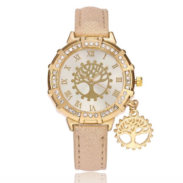 fashion wishing tree pendant watch for women leather band dress watches quartz clock casual ladies wristwatches relogio feminino, Slivery;brown
fashion wishing tree pendant watch for women leather band dress watches quartz clock casual ladies wristwatches relogio feminino, Slivery;brown