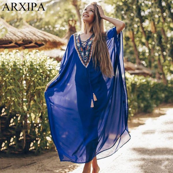 arxipa chiffon beach dress tassel maxi dress boho see through beachwear summer cover up bikini wrap drawstring blue 2020, White;black
arxipa chiffon beach dress tassel maxi dress boho see through beachwear summer cover up bikini wrap drawstring blue 2020, White;black