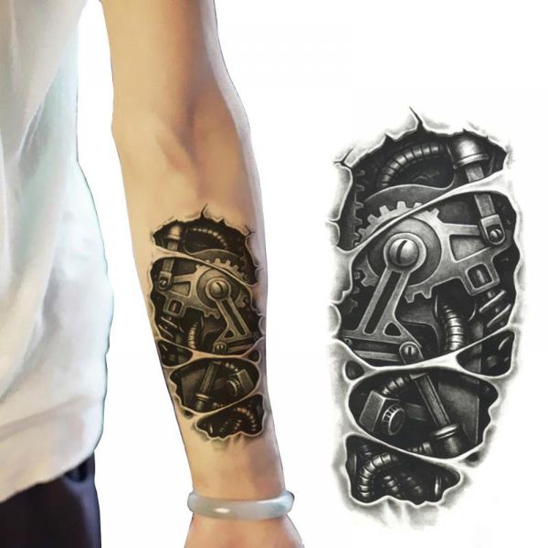 temporary 3 styles new tattoos 3d waterproof black robot mechanical arm fake transfer tattoo stickers cool men spray
temporary 3 styles new tattoos 3d waterproof black robot mechanical arm fake transfer tattoo stickers cool men spray