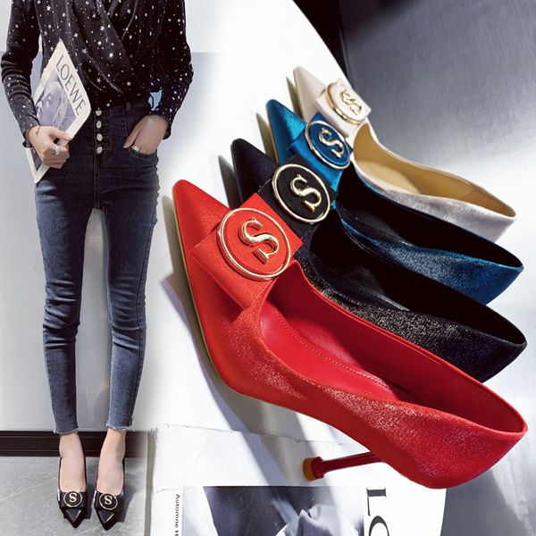 women pumps red blue super high heels shoes stiletto pointed toe office shoes professional lady party sapato feminino, Black
women pumps red blue super high heels shoes stiletto pointed toe office shoes professional lady party sapato feminino, Black
