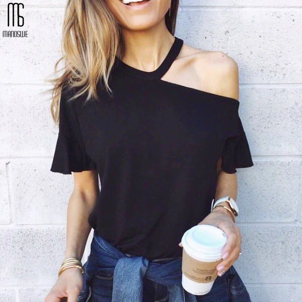 manoswe one shoulder t shirts women fashion butterfly sleeve black shirt summer casual halter party tee shirt 2020, White
manoswe one shoulder t shirts women fashion butterfly sleeve black shirt summer casual halter party tee shirt 2020, White