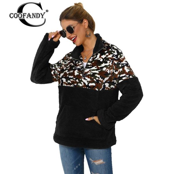 women casual patchwork long sleeve stand collar sweatshirt autumn, winter with front pocket, Black
women casual patchwork long sleeve stand collar sweatshirt autumn, winter with front pocket, Black