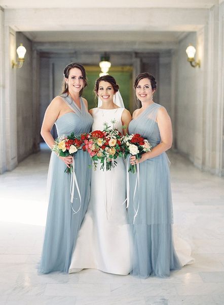 one shoulder a-line tulle long bridesmaids dresses 2019 spring custom vestidos de bridesmaid prom party gowns honor of maid simple cheap, White;pink
one shoulder a-line tulle long bridesmaids dresses 2019 spring custom vestidos de bridesmaid prom party gowns honor of maid simple cheap, White;pink