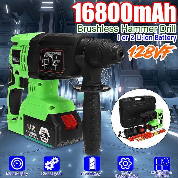 220v 16800mah 128vf multifunction rechargeable brushless electric sds hammer drill impact power drill with battery power tools
220v 16800mah 128vf multifunction rechargeable brushless electric sds hammer drill impact power drill with battery power tools