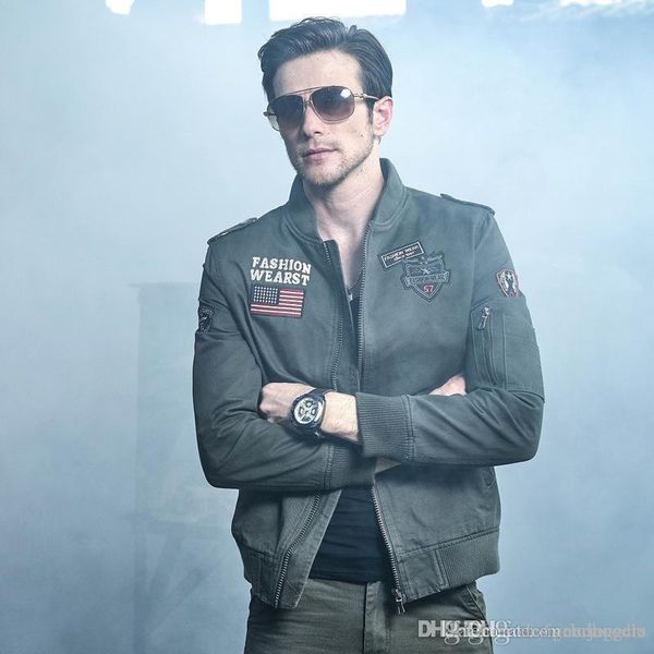 мужские осенние куртки грузовые твердая щитовые zipper fly пальто стенд воротник с длинными рукавами вышивки куртка мужская одежда, Black;brown
мужские осенние куртки грузовые твердая щитовые zipper fly пальто стенд воротник с длинными рукавами вышивки куртка мужская одежда, Black;brown