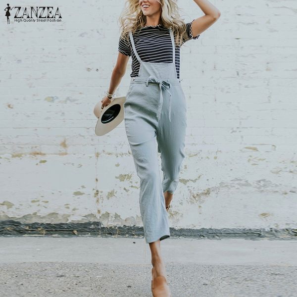 2019 zanzea women jumpsuit casual solid long pants playsuit elegant work office strappy rompers overalls combinaison plus size, Black;white
2019 zanzea women jumpsuit casual solid long pants playsuit elegant work office strappy rompers overalls combinaison plus size, Black;white