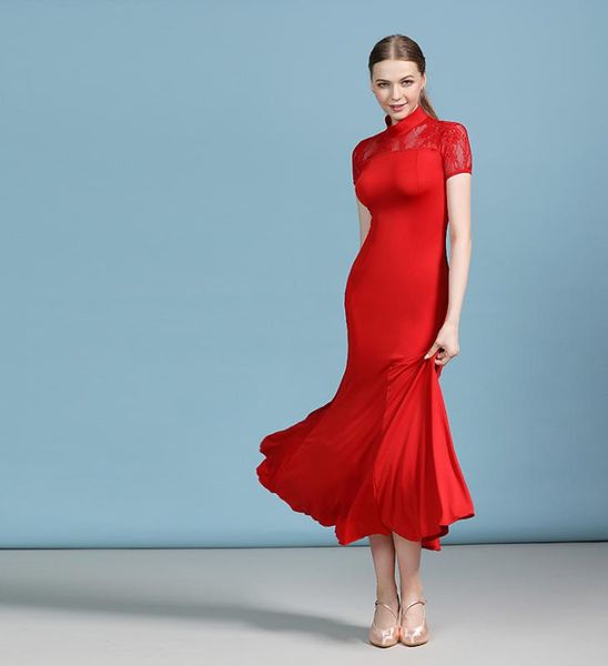 women ballroom dance training clothes modern dance practice dress ball dress waltz tango social lace uniforms my81, Black;red
women ballroom dance training clothes modern dance practice dress ball dress waltz tango social lace uniforms my81, Black;red