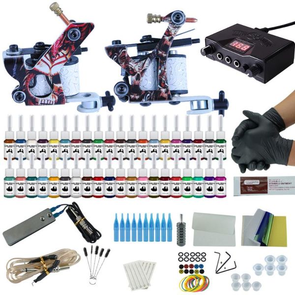 40pcs body art colors tattoo inks sets complete tattoo machine 2 machines power beginner permanent kit makeup kit
40pcs body art colors tattoo inks sets complete tattoo machine 2 machines power beginner permanent kit makeup kit