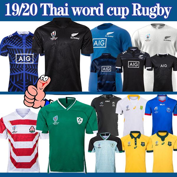 

rugby world cup Ireland Japan Australia South Africa fiji Jersey New Zealand 2019 new men nrl rugby shirt S-5xl thailand