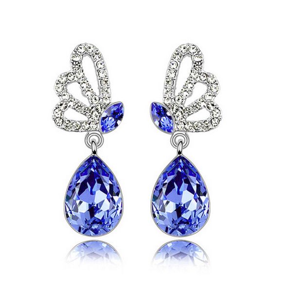 2020jewelry 925 серебро белое золото покрытием swarovski elements кристалл модные бабочки серьги стержня для женщин свадебные украшения, Silver
2020jewelry 925 серебро белое золото покрытием swarovski elements кристалл модные бабочки серьги стержня для женщин свадебные украшения, Silver