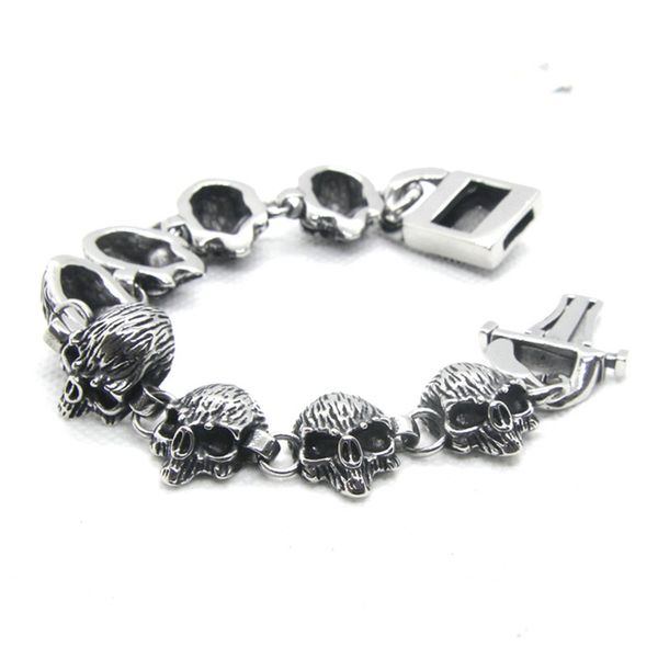 21cm lenght new design selling skull bracelet 316l stainless steel fashion hipstyle biker skull bracelet, Black
21cm lenght new design selling skull bracelet 316l stainless steel fashion hipstyle biker skull bracelet, Black