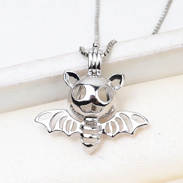 925 sterling silver natural 6-8mm halloween essential oil diffuser necklace locket pearl cage pendant accessory diy jewelry, Bronze;silver
925 sterling silver natural 6-8mm halloween essential oil diffuser necklace locket pearl cage pendant accessory diy jewelry, Bronze;silver