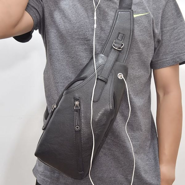fashion solid color men's chest bag outdoor leisure chest bag shoulder slung wholesale, Black;red
fashion solid color men's chest bag outdoor leisure chest bag shoulder slung wholesale, Black;red
