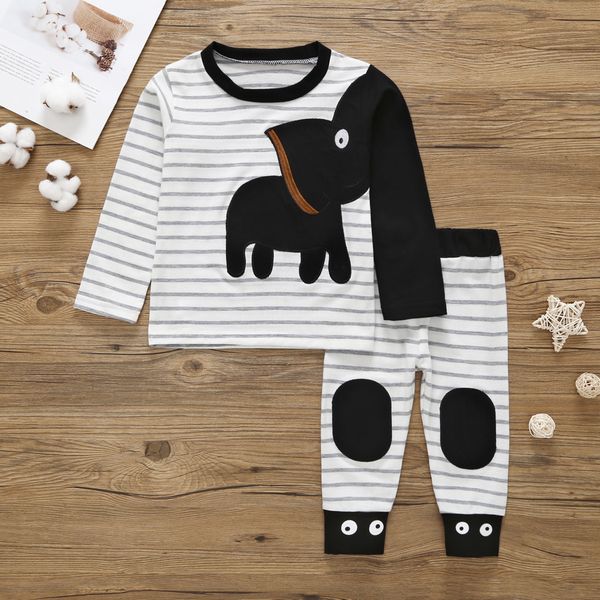 newborn clothes winter baby boys girls clothes elephant striped print t-shirt set casaul clothes roupa de bebe, White
newborn clothes winter baby boys girls clothes elephant striped print t-shirt set casaul clothes roupa de bebe, White