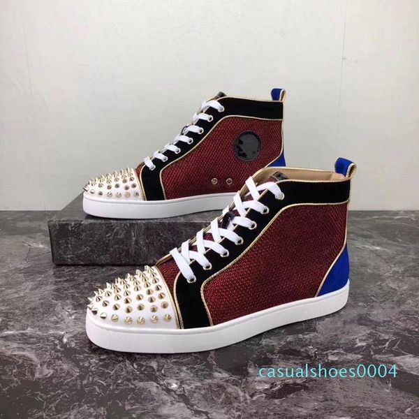 sale designer studded spikes flats shoes mens sandals red bottom shoes for men and women party lovers genuine leather sneakers ac04, Black
sale designer studded spikes flats shoes mens sandals red bottom shoes for men and women party lovers genuine leather sneakers ac04, Black