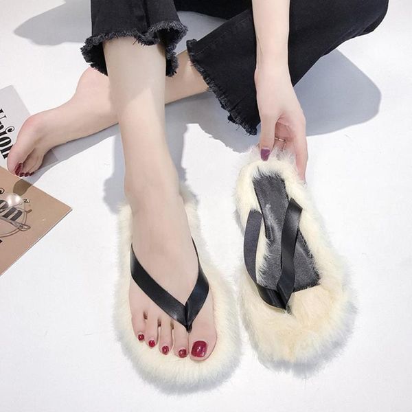 slippers flat flip flops sandal women soft faxu fur slides winter slippers casual fashion lazy shoes non-slip flat, Black
slippers flat flip flops sandal women soft faxu fur slides winter slippers casual fashion lazy shoes non-slip flat, Black