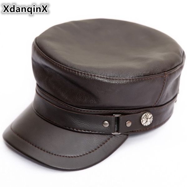 xdanqinx new autumn winter women's genuine leather hat cowhide leather warm army military hats for women brands tongue flat cap, Blue;gray
xdanqinx new autumn winter women's genuine leather hat cowhide leather warm army military hats for women brands tongue flat cap, Blue;gray